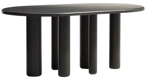 Kave Home Tmavě hnědý dřevěný jídelní stůl Mailen 180 x 105 cm
