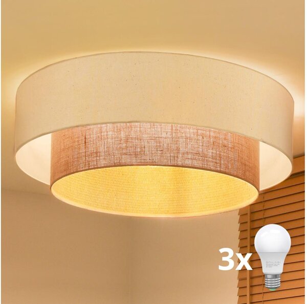 Brilagi - LED Stropní svítidlo BOHO STYLE 3xE27/15W/230V pr. 80 cm