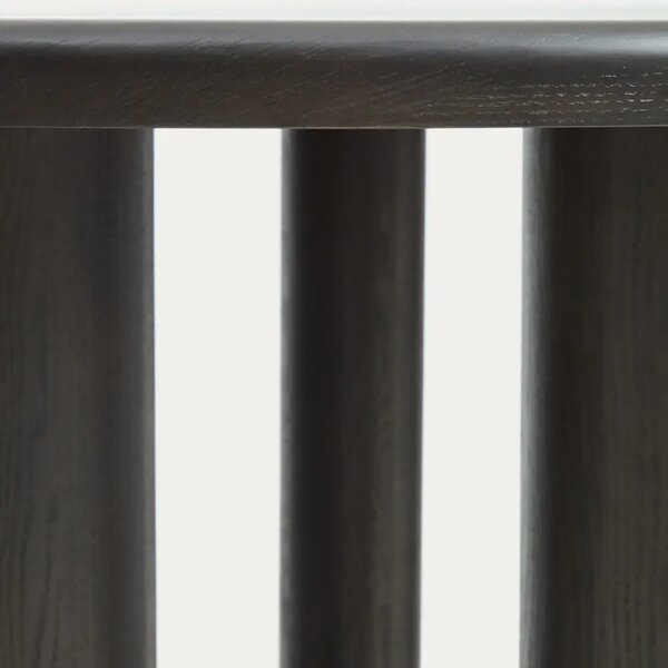 Kave Home Tmavě hnědý dřevěný jídelní stůl Mailen 180 x 105 cm