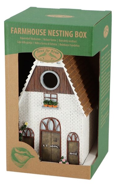 Ptačí budka Farm, 24,5x13,5x13 cm, polyresin, vícebarevná