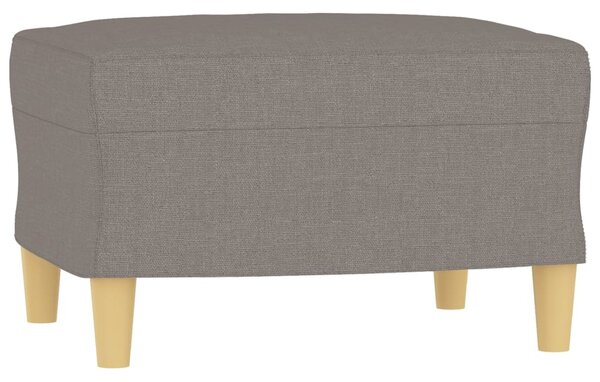 Křeslo s podnožkou taupe 60 cm textil 3201072
