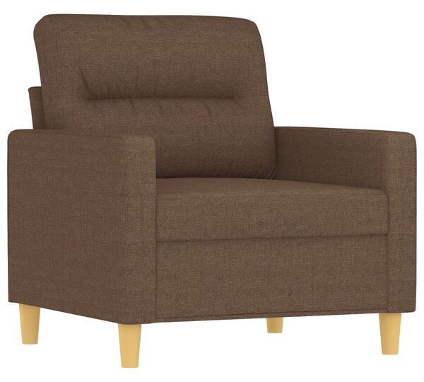 Křeslo s podnožkou hnědé 60 cm textil 3201068