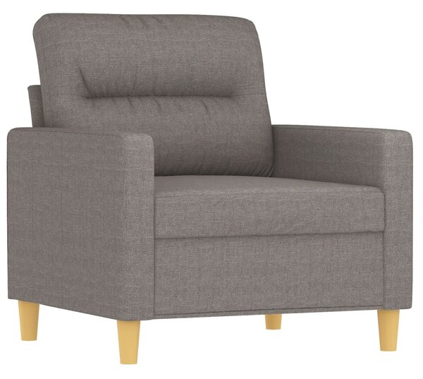 Křeslo s podnožkou taupe 60 cm textil 3201072
