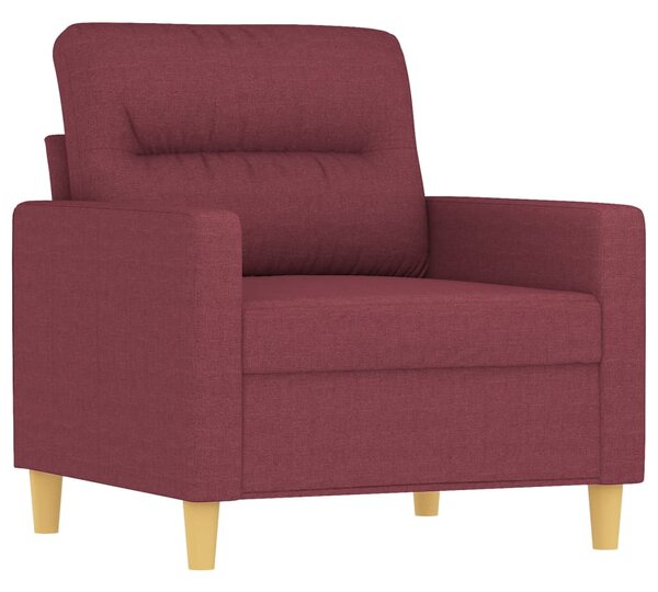 Křeslo s podnožkou vínové 60 cm textil 3201071