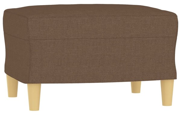 3dílná sedací souprava s poduškami hnědá textil 3201317