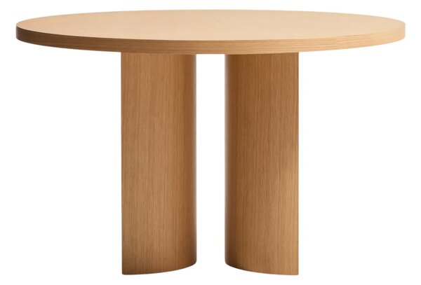 LÉTO -15% Kave Home Dubový jídelní stůl Nealy Ø120 cm