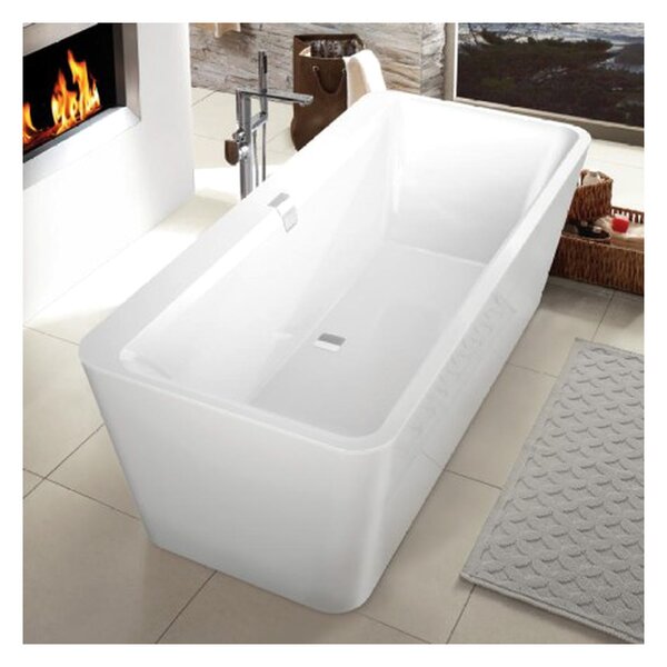 Villeroy & Boch Squaro Edge 12 Duo - Vana do prostoru 1800x800 mm, včetně odpadu a přepadu, alpská bílá UBQ180SQE7PDV-01