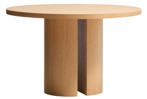 LÉTO -15% Kave Home Dubový jídelní stůl Nealy Ø120 cm