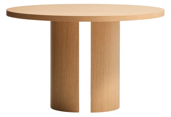 LÉTO -15% Kave Home Dubový jídelní stůl Nealy Ø120 cm