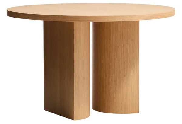 LÉTO -15% Kave Home Dubový jídelní stůl Nealy Ø120 cm