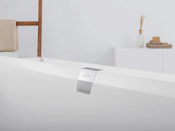 Villeroy & Boch Squaro Edge 12 Duo - Vana do prostoru 1800x800 mm, včetně odpadu a přepadu, alpská bílá UBQ180SQE7PDV-01