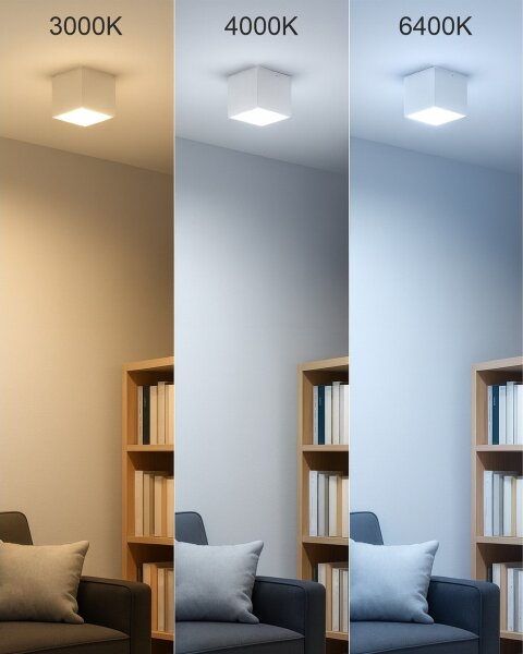 LED Bodové svítidlo LED/5W/230V 3000/4000/6400K 7,5x7,5 cm bílá