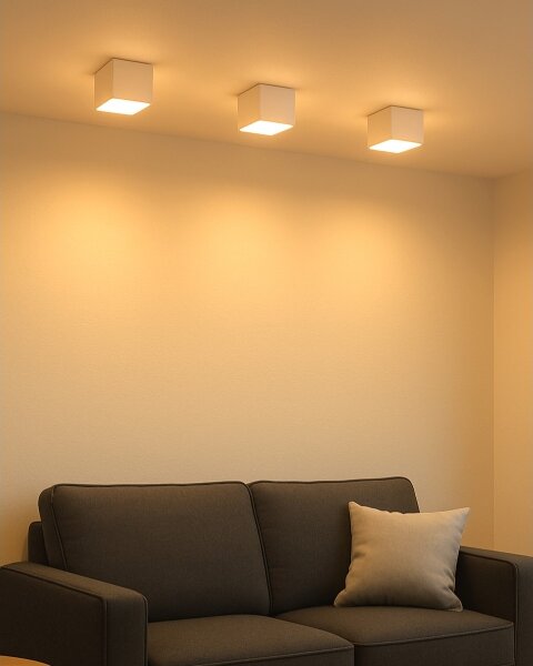 LED Bodové svítidlo LED/5W/230V 3000/4000/6400K 7,5x7,5 cm bílá