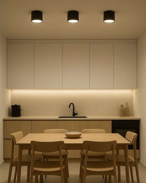 LED Bodové svítidlo LED/10W/230V 3000/4000/6400K pr. 12 cm černá
