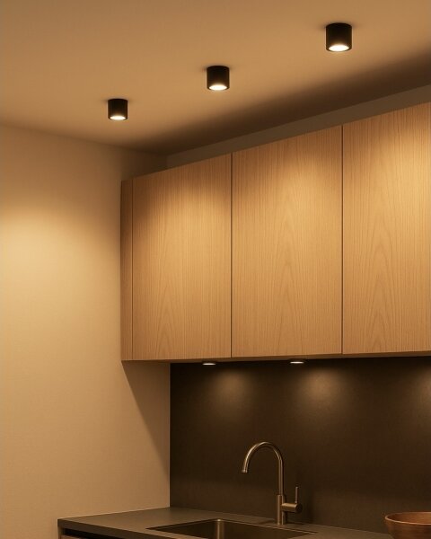 LED Bodové svítidlo LED/5W/230V 3000/4000/6400K pr. 7,5 cm černá