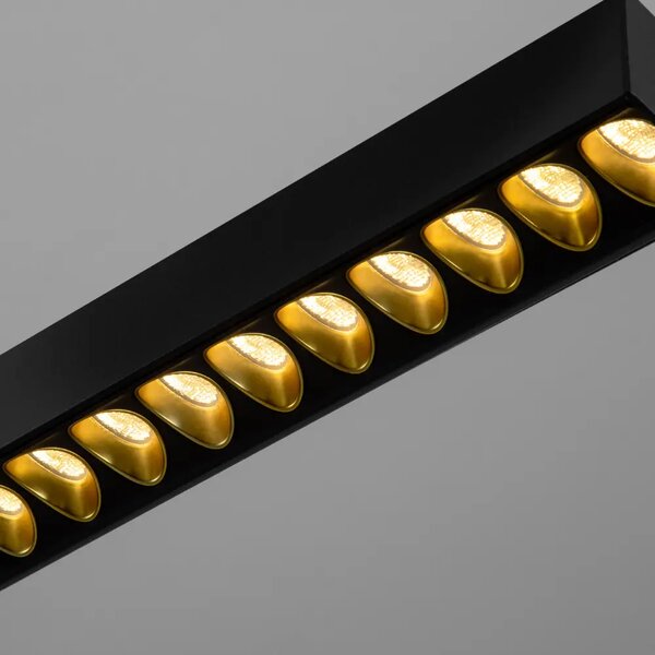Nova Luce Černé kovové závěsné LED světlo Deos 159 cm
