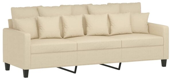 2dílná sedací souprava s poduškami krémová textil 3201666