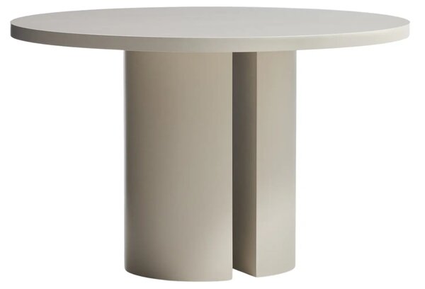 Lakovaný jídelní stůl Kave Home Nealy Ø120 cm - odstín ecru