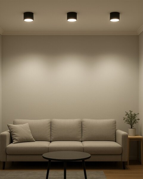LED Bodové svítidlo LED/10W/230V 3000/4000/6400K pr. 12 cm černá