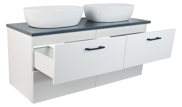 Comodo Koupelnová skříňka pod deskové umyvadlo Agria NEW W 120-HD - bílá/antracit