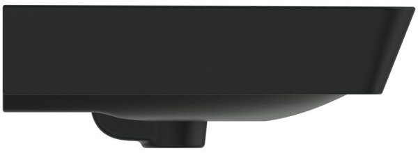 Ideal Standard Connect Air - Umyvadlo CUBE 600x460 mm, s přepadem, černá matná E0298V3