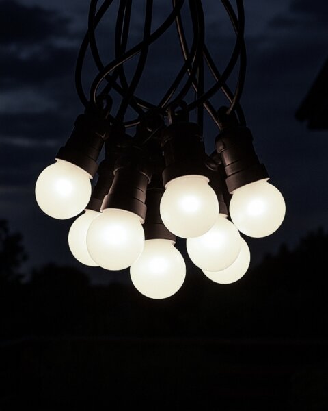 LED Venkovní dekorační řetěz 10xLED/0,36W/230V 4,5 m IP44 černá