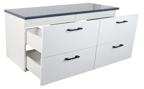 Comodo Koupelnová skříňka pod deskové umyvadlo Agria NEW W 120-HD - bílá/antracit