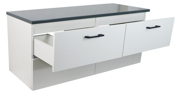 Comodo Koupelnová skříňka pod deskové umyvadlo Agria NEW W 120-HD - bílá/antracit