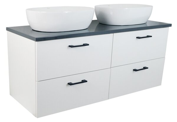 Comodo Koupelnová skříňka pod deskové umyvadlo Agria NEW W 120-HD - bílá/antracit