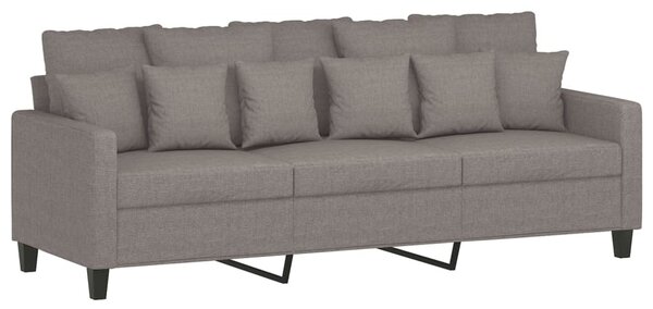 3místná pohovka s podnožkou taupe 180 cm textil 3201096