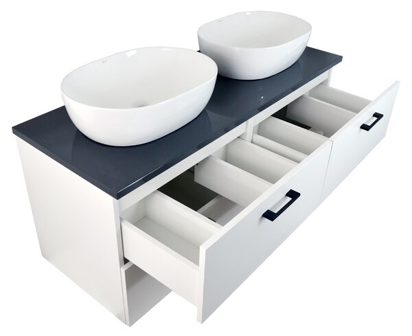 Comodo Koupelnová skříňka pod deskové umyvadlo Agria NEW W 120-HD - bílá/antracit