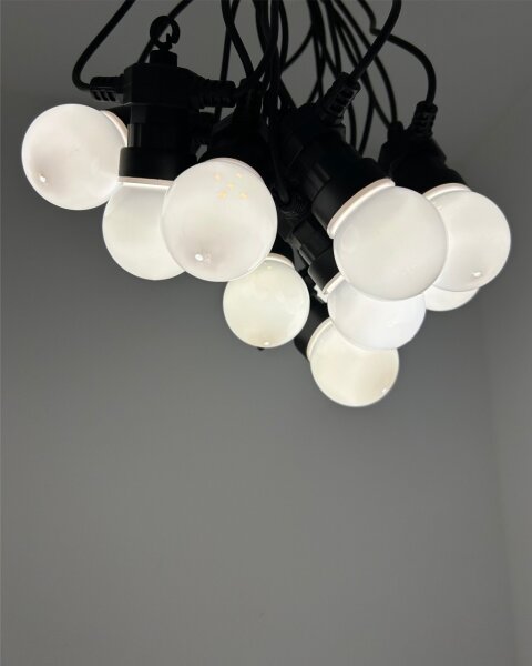 LED Venkovní dekorační řetěz 10xLED/0,36W/230V 4,5 m IP44 černá