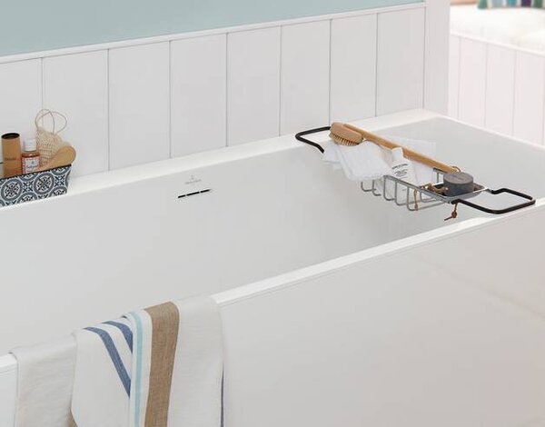 Villeroy & Boch Subway 3.0 - Vana 1800x800 mm, odpadní a přepadová souprava, alpská bílá UBQ180SBW2DV-01
