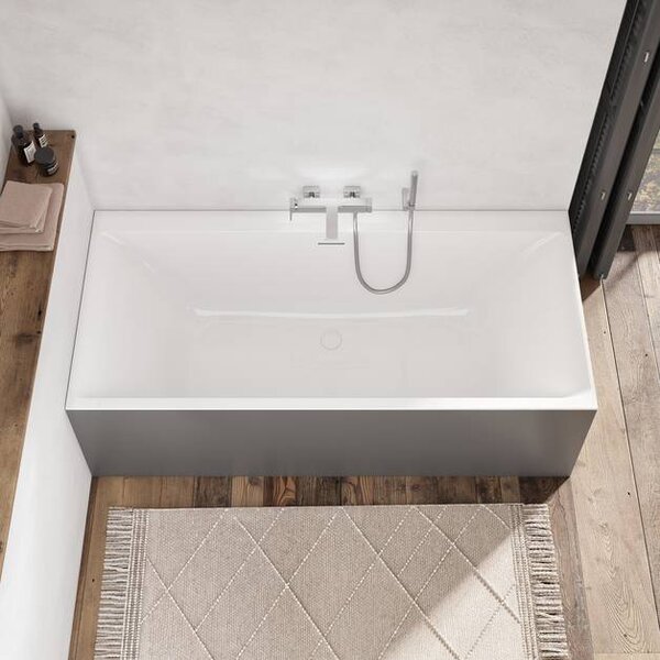 Villeroy & Boch Subway 3.0 - Vana 1800x800 mm, odpadní a přepadová souprava, alpská bílá UBQ180SBW2DV-01