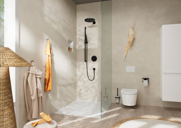 Hansgrohe Pulsify S tyčová ruční sprcha 100 1jet EcoSmart+, matná černá 24126670