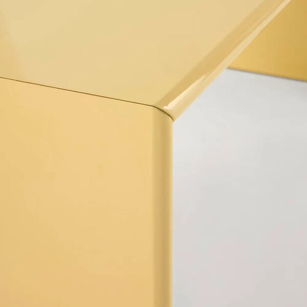 Jotex Žlutý konferenční stolek OIA 100 x 44 cm