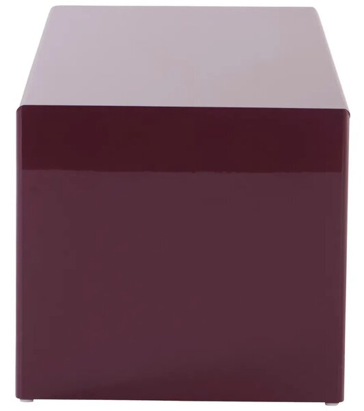 Jotex Tmavě červený konferenční stolek OIA 100 x 44 cm
