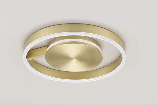 Nova Luce Zlaté kovové stropní LED světlo Siena 40 cm