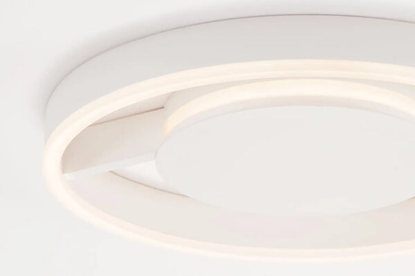 Nova Luce Bílé kovové stropní LED světlo Siena 40 cm