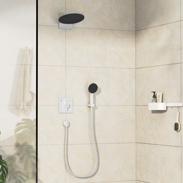 Hansgrohe DuoTurn E Baterie pod omítku pro 2 spotřebiče, matná bílá 75417700