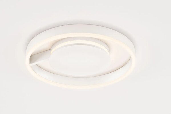Nova Luce Bílé kovové stropní LED světlo Siena 40 cm