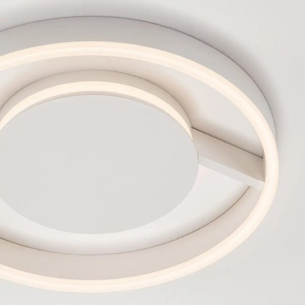 Nova Luce Bílé kovové stropní LED světlo Siena 40 cm