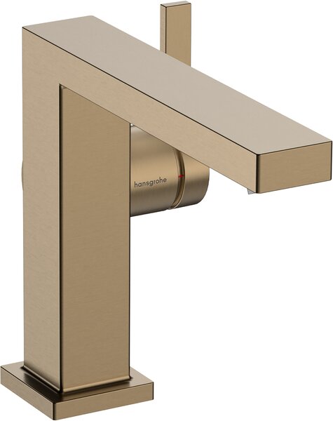 Hansgrohe Tecturis E Páková umyvadlová baterie 110 Fine CoolStart EcoSmart+ bez odtokové soupravy, kartáčovaný bronz 73021140
