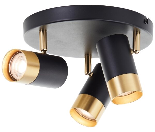 Brilliant - LED Bodové svítidlo VIGOLO 3xGU10/5W/230V černá/zlatá
