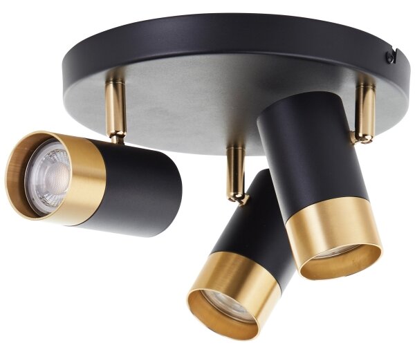 Brilliant - LED Bodové svítidlo VIGOLO 3xGU10/5W/230V černá/zlatá