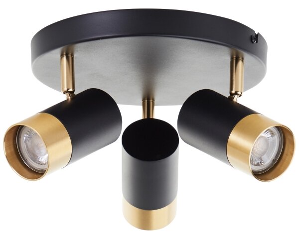 Brilliant - LED Bodové svítidlo VIGOLO 3xGU10/5W/230V černá/zlatá