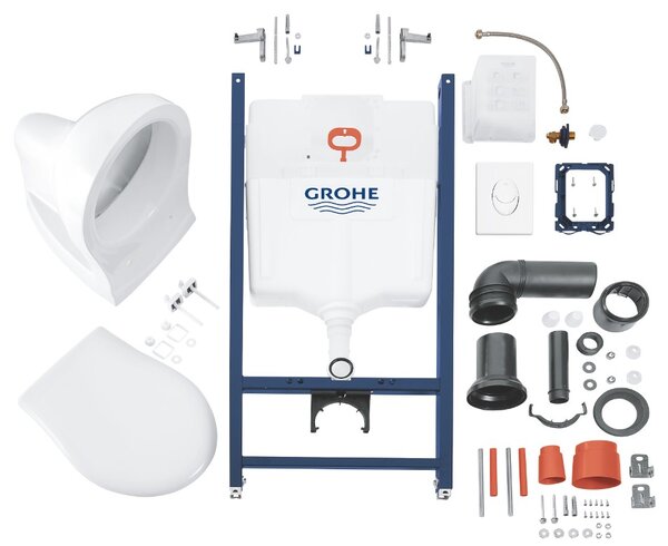 GROHE Solido Compact - Set 4 v 1 s keramikou, alpská bílá 39116000
