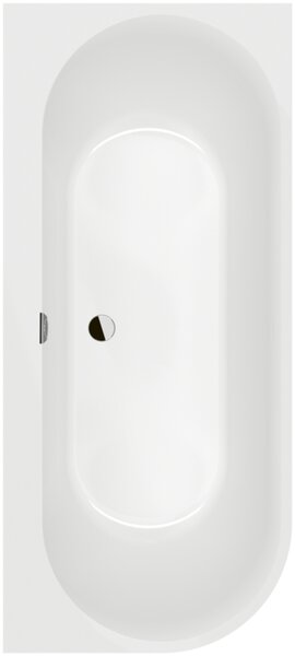 Villeroy & Boch Oberon 2.1 - Vana pro instalaci ke stěně 1800x800 mm, pravé provedení, alpská bílá UBQ180OBN9CR00VD01