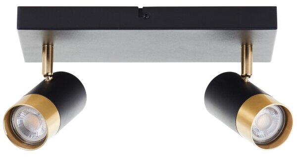 Brilliant - LED Bodové svítidlo VIGOLO 2xGU10/5W/230V černá/zlatá