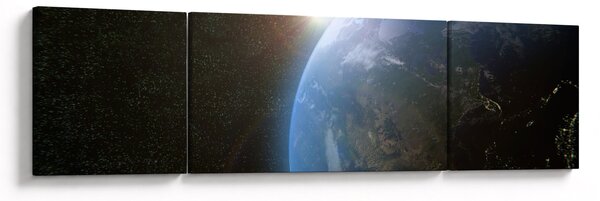Obraz země z vesmíru (170x50 cm)